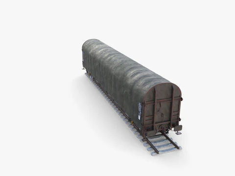 CFR Sliding Tarp Rail Car v2 3D Model