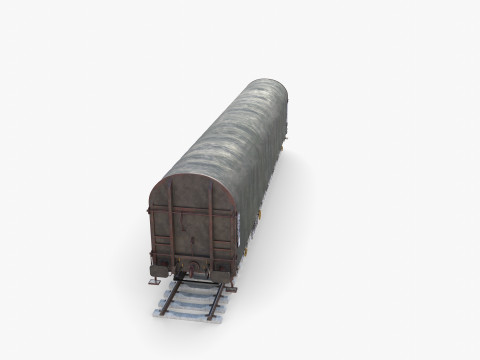 CFR Sliding Tarp Rail Car v2 3D Model