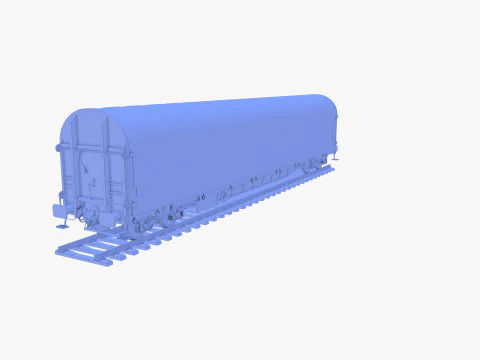 CFR Sliding Tarp Rail Car v2 3D Model