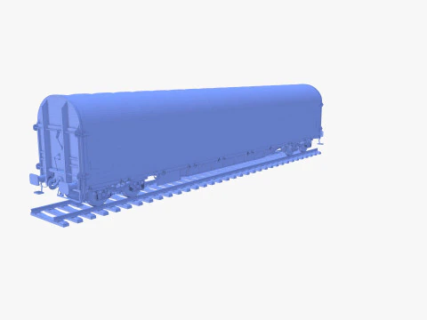 CFR Sliding Tarp Rail Car v2 3D Model