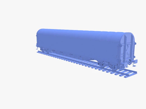 CFR Sliding Tarp Rail Car v2 3D Model