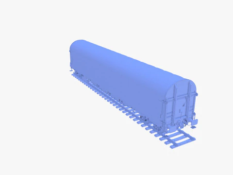 CFR Sliding Tarp Rail Car v2 3D Model