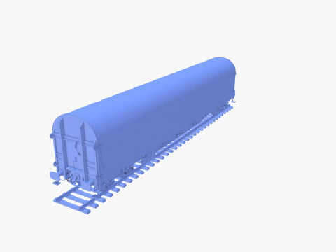 CFR Sliding Tarp Rail Car v2 3D Model