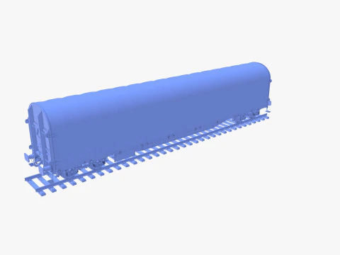 CFR Sliding Tarp Rail Car v2 3D Model