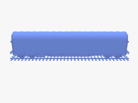 CFR Sliding Tarp Rail Car v2 3D Model