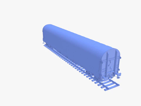 CFR Sliding Tarp Rail Car v2 3D Model