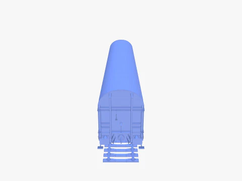 CFR Sliding Tarp Rail Car v2 3D Model