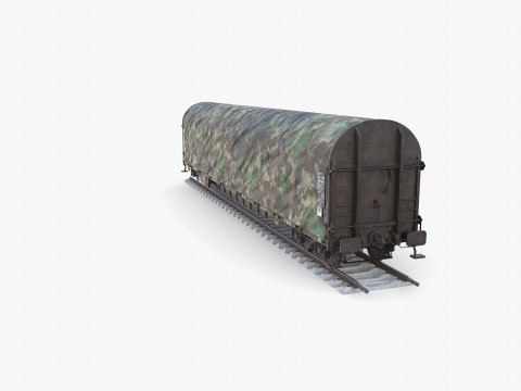 CFR Sliding Tarp Rail Car v3 Modelo 3D