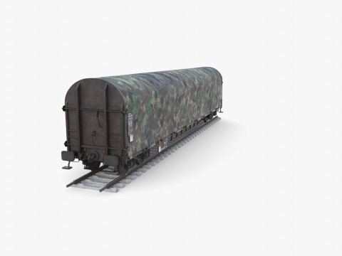 CFR Sliding Tarp Rail Car v3 Modelo 3D
