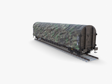 CFR Sliding Tarp Rail Car v3 Modelo 3D