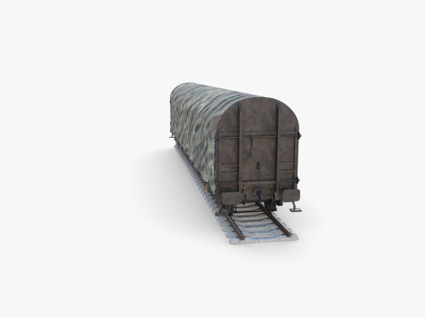 CFR Sliding Tarp Rail Car v3 Modelo 3D