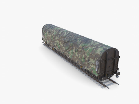 CFR Sliding Tarp Rail Car v3 Modelo 3D