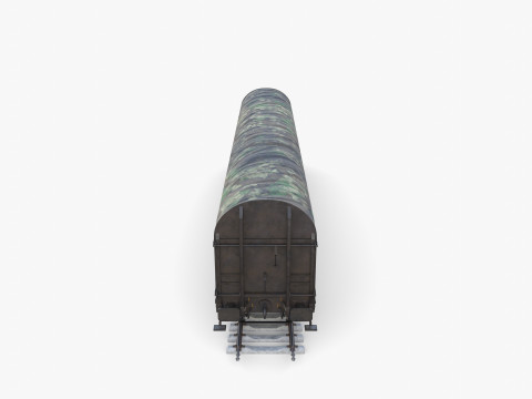 CFR Sliding Tarp Rail Car v3 Modelo 3D