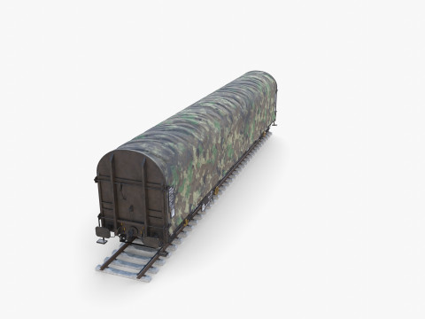 CFR Sliding Tarp Rail Car v3 Modelo 3D