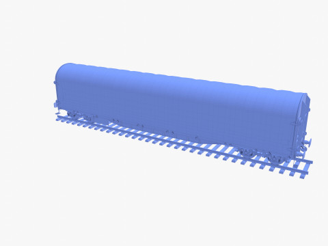 CFR Sliding Tarp Rail Car v3 Modelo 3D