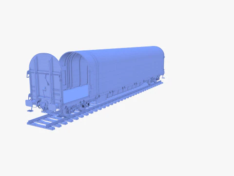 सीएफआर स्लाइडिंग टार्प रेल कार v4 3D मॉडल