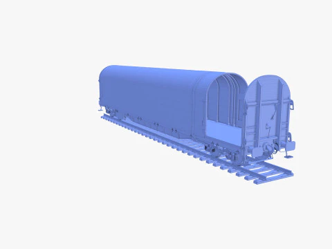 सीएफआर स्लाइडिंग टार्प रेल कार v4 3D मॉडल