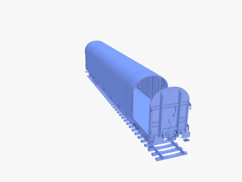 सीएफआर स्लाइडिंग टार्प रेल कार v4 3D मॉडल