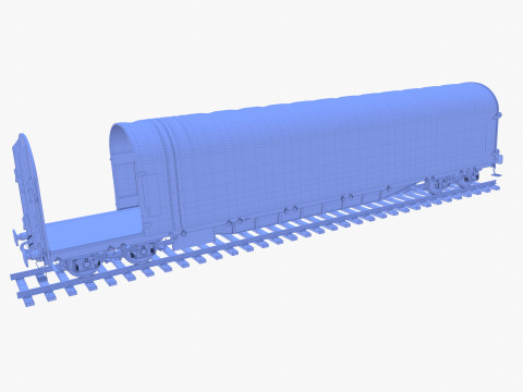 CFR Sliding Tarp Rail Car v4 Modelo 3D
