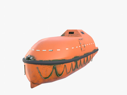 Life boat V1 Model 3D