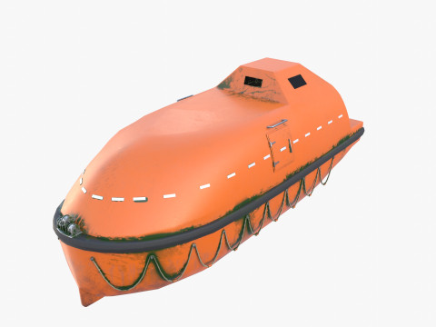 Life boat V1 Model 3D