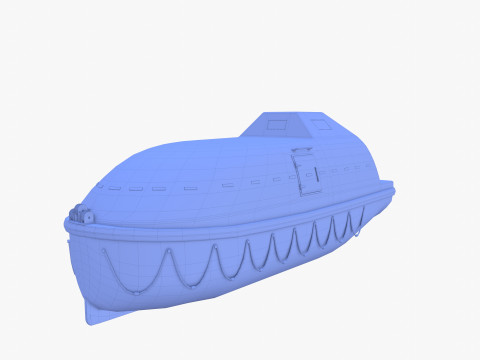 Life boat V1 Model 3D