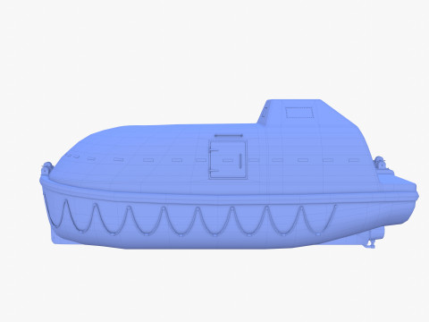 Life boat V1 Model 3D