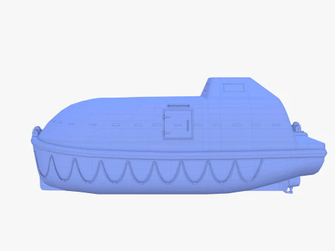Life boat V1 3D Model