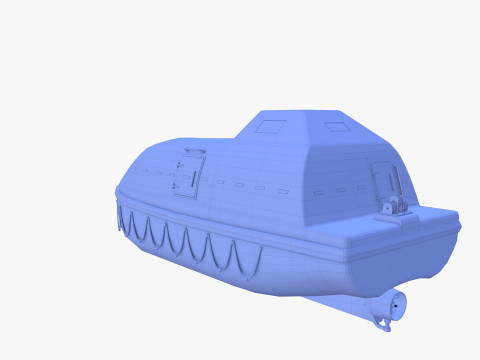 Life boat V1 Model 3D