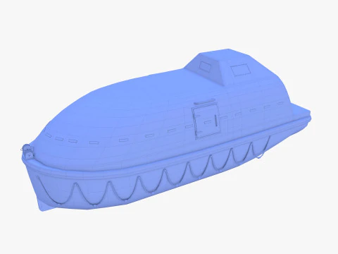 Life boat V1 3D Model