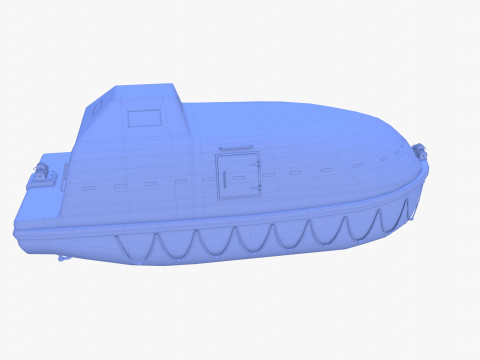 Life boat V1 Model 3D