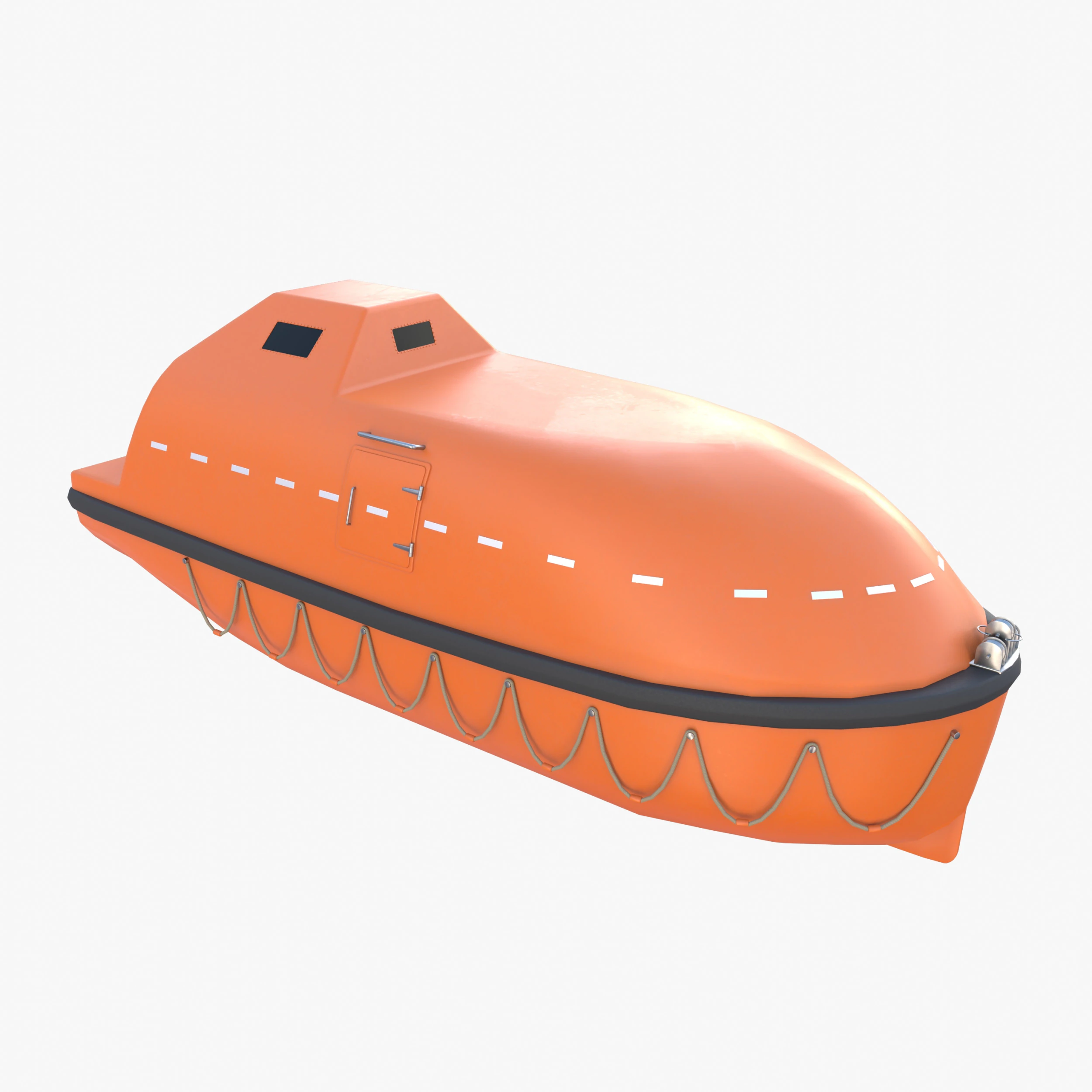 Life boat V2 3D Model .c4d .max .obj .3ds .fbx .stl .blend 