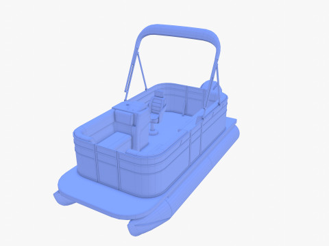 Pontoon Boat v1 3Dモデル