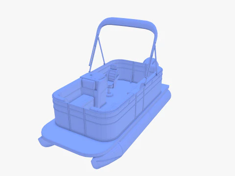 Pontoon Boat v1 3D Model