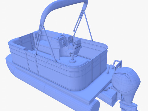 Pontoon Boat v1 3Dモデル