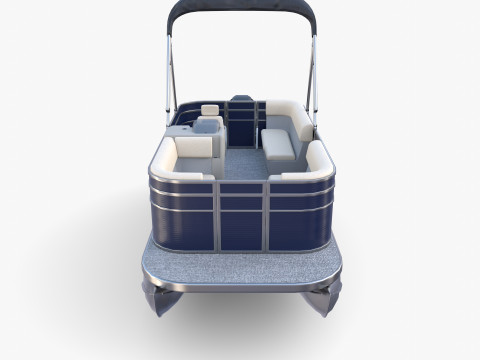 Pontoon Boat v1 3Dモデル