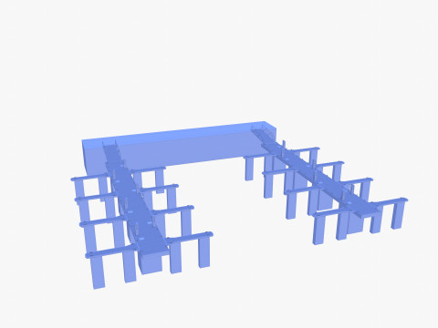 Pontoon dock V1 3D 모델