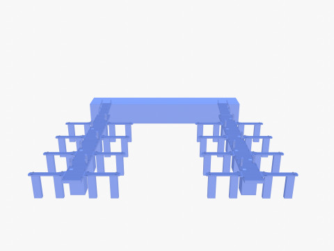 Pontoon dock V1 3D 모델