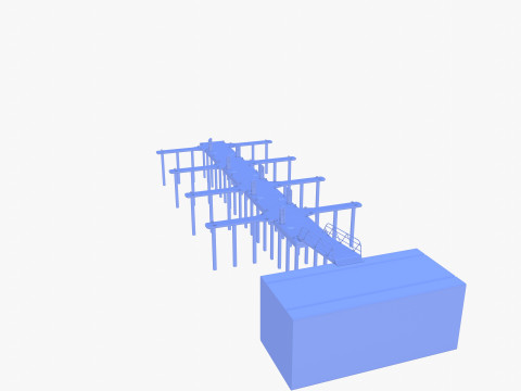 Pontoon dock V1 Modelo 3D