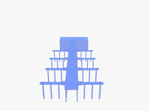 Pontoon dock V1 Modelo 3D