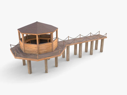 Ponton-Dock V4 3D Modell