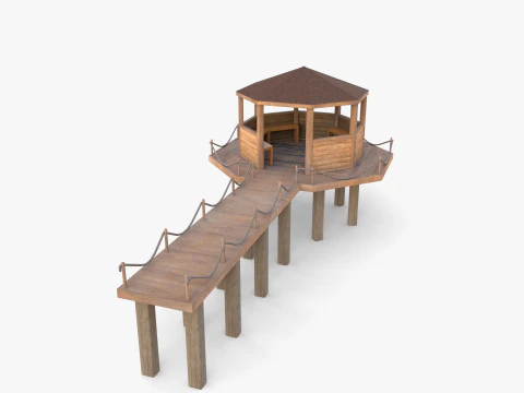 Ponton-Dock V4 3D Modell