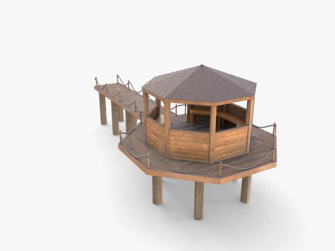 Ponton-Dock V4 3D Modell