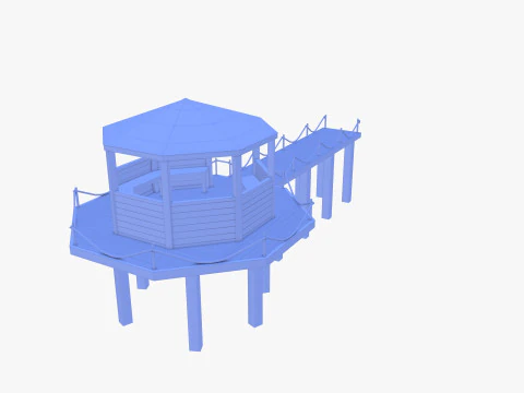 Ponton-Dock V4 3D Modell
