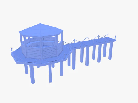 Ponton-Dock V4 3D Modell