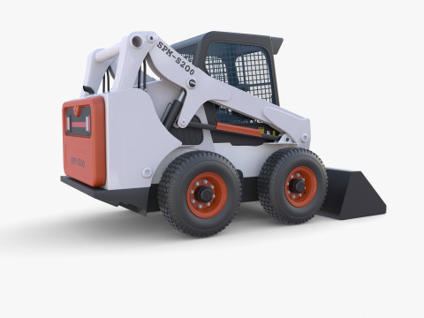 Skid steer loader V1 Model 3D