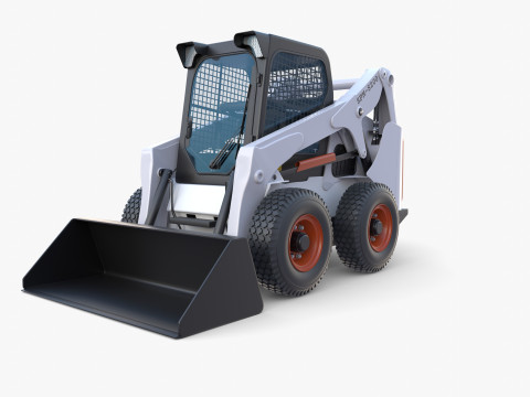 Skid steer loader V1 Model 3D