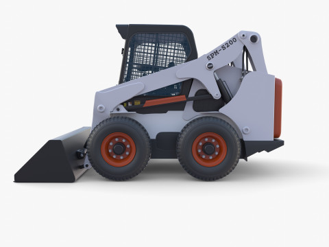 Skid steer loader V1 Model 3D