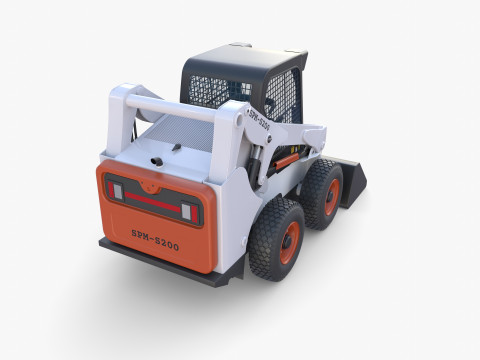 Skid steer loader V1 Model 3D