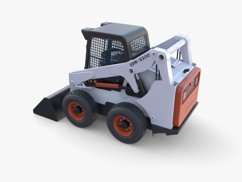 Skid steer loader V1 Model 3D